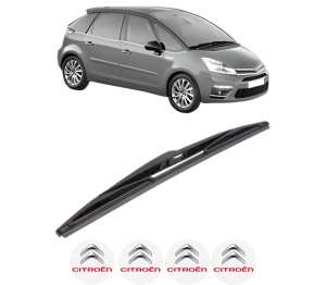 Stergator lamela spate CITROEN C4 PICASSO I MPV (UD_) din 2006 - 2013, pentru luneta auto, Bosch Twin, din cauciuc siliconat rezistent, 4 Stickere Auto CITROEN v28410