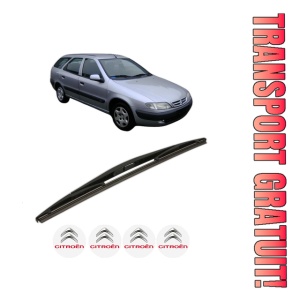 Stergator lamela spate CITROEN XSARA Estate Van din 1999 - 2005, pentru luneta auto, Bosch Twin, din cauciuc siliconat rezistent, 4 Stickere Auto CITROEN