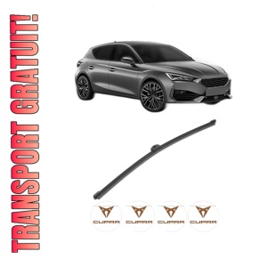 Stergator lamela spate CUPRA LEON (KL1, KU1, KUG) din 2020, pentru luneta auto, Valeo Silencio Xtrm, din cauciuc siliconat rezistent, 4 Stickere Auto CUPRA