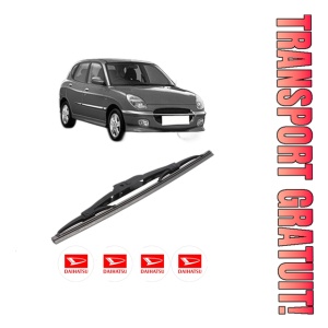 Stergator lamela spate DAIHATSU SIRION (M1) din 1998 - 2005, pentru luneta auto, Bosch Twin, din cauciuc siliconat rezistent, 4 Stickere Auto DAIHATSU