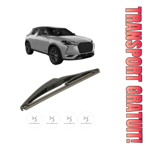 Stergator lamela spate DS DS 3 / DS 3 CROSSBACK (UR_, UC_, UJ_) din 2019 - 2022, pentru luneta auto, Bosch Twin, din cauciuc siliconat rezistent, 4 Stickere Auto DS