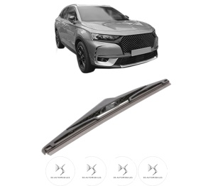 Stergator lamela spate DS DS 7 Crossback (J4_, JR_, JC_) din 2017 - 2022, pentru luneta auto, Bosch Twin, din cauciuc siliconat rezistent, 4 Stickere Auto DS v26326
