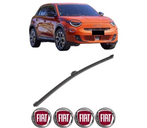 Stergator lamela spate FIAT 600e / 600 (365_, 364_) din 2023, pentru luneta auto, Valeo Silencio Xtrm, din cauciuc siliconat rezistent, 4 Stickere Auto FIAT v17986