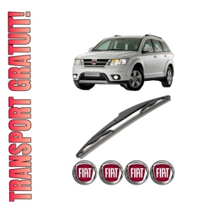 Stergator lamela spate FIAT FREEMONT (345_) din 2011 - 2016, pentru luneta auto, Valeo Silencio, din cauciuc siliconat rezistent, 4 Stickere Auto FIAT