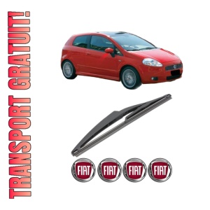 Stergator lamela spate FIAT PANDA (312_, 319_) din 2012, pentru luneta auto, Valeo Silencio, din cauciuc siliconat rezistent, 4 Stickere Auto FIAT
