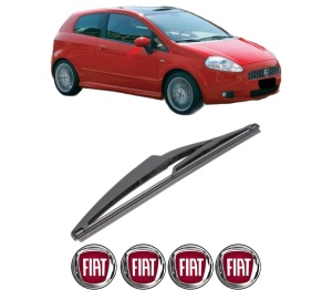 Stergator lamela spate FIAT PANDA (312_, 319_) din 2012, pentru luneta auto, Valeo Silencio, din cauciuc siliconat rezistent, 4 Stickere Auto FIAT v21586