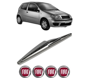 Stergator lamela spate FIAT PUNTO (188_) din 2007 - 2012, pentru luneta auto, Bosch Twin, din cauciuc siliconat rezistent, 4 Stickere Auto FIAT v28888