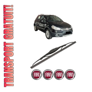 Stergator lamela spate FIAT SEDICI (189_) din 2006 - 2014, pentru luneta auto, Valeo Silencio, din cauciuc siliconat rezistent, 4 Stickere Auto FIAT