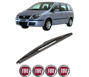 Stergator lamela spate FIAT ULYSSE (179_) din 2002 - 2011, pentru luneta auto, Valeo Silencio, din cauciuc siliconat rezistent, 4 Stickere Auto FIAT v22120