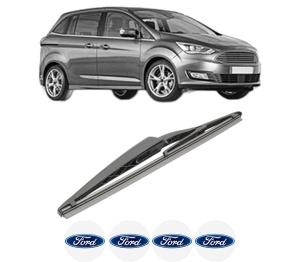 Stergator lamela spate FORD C-MAX II Van din 2010 - 2019, pentru luneta auto, Bosch Twin, din cauciuc siliconat rezistent, 4 Stickere Auto FORD v28828
