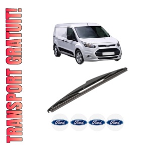 Stergator lamela spate FORD TRANSIT CONNECT V408 Box Body/MPV din 2013, pentru luneta auto, Valeo Silencio, din cauciuc siliconat rezistent, 4 Stickere Auto FORD