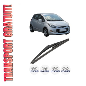 Stergator lamela spate HYUNDAI ix20 (JC) din 2010 - 2019, pentru luneta auto, Valeo Silencio, din cauciuc siliconat rezistent, 4 Stickere Auto HYUNDAI