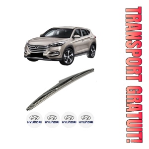 Stergator lamela spate HYUNDAI TUCSON SUV Van (TLE) din 2015 - 2020, pentru luneta auto, Bosch Twin, din cauciuc siliconat rezistent, 4 Stickere Auto HYUNDAI