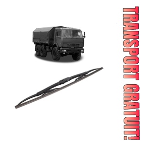 Stergator lamela spate KAMAZ 43114 din 2002, pentru luneta auto, Bosch Twin, din cauciuc siliconat rezistent, 4 Stickere Auto KAMAZ