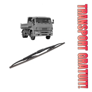 Stergator lamela spate KAMAZ 53605 din 2005, pentru luneta auto, Bosch Twin, din cauciuc siliconat rezistent, 4 Stickere Auto KAMAZ