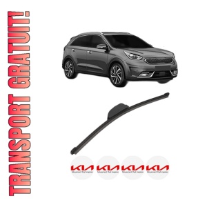 Stergator lamela spate KIA NIRO VAN (DE) din 2016, pentru luneta auto, Valeo Silencio, din cauciuc siliconat rezistent, 4 Stickere Auto KIA