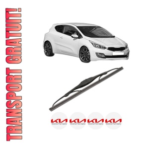 Stergator lamela spate KIA PRO CEE'D (JD) din 2013 - 2018, pentru luneta auto, Valeo Silencio, din cauciuc siliconat rezistent, 4 Stickere Auto KIA