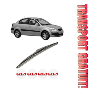 Stergator lamela spate KIA RIO II Saloon (JB) din 2005 - 2011, pentru luneta auto, Bosch Twin, din cauciuc siliconat rezistent, 4 Stickere Auto KIA