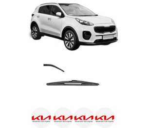 Stergator lamela spate KIA SPORTAGE IV (QL, QLE) din 2015 - 2022, pentru luneta auto, Valeo Silencio, din cauciuc siliconat rezistent, 4 Stickere Auto KIA v16246