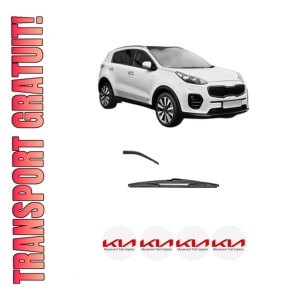 Stergator lamela spate KIA SPORTAGE IV VAN (QL, QLE) din 2018, pentru luneta auto, Valeo Silencio, din cauciuc siliconat rezistent, 4 Stickere Auto KIA