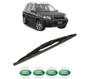 Stergator lamela spate LAND ROVER FREELANDER 2 (L359) din 2006 - 2014, pentru luneta auto, Bosch Twin, din cauciuc siliconat rezistent, 4 Stickere Auto LAND ROVER v31236
