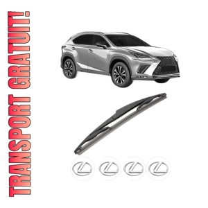 Stergator lamela spate LEXUS NX II (_A2_, _H2_) din 2021, pentru luneta auto, Valeo Silencio, din cauciuc siliconat rezistent, 4 Stickere Auto LEXUS