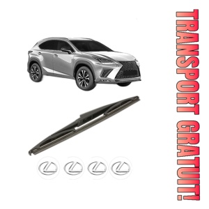 Stergator lamela spate LEXUS NX II (_A2_, _H2_) din 2021, pentru luneta auto, Bosch Twin, din cauciuc siliconat rezistent, 4 Stickere Auto LEXUS
