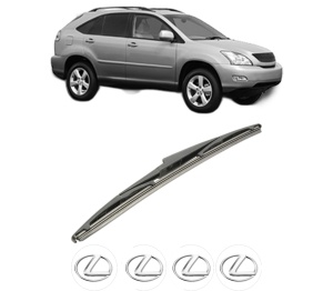 Stergator lamela spate LEXUS RX (_U3_) din 2003 - 2008, pentru luneta auto, Bosch Twin, din cauciuc siliconat rezistent, 4 Stickere Auto LEXUS v24881