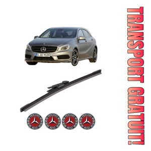 Stergator lamela spate MERCEDES-BENZ A-CLASS (W176) din 2012 - 2018, pentru luneta auto, Bosch Aerotwin, din cauciuc siliconat rezistent, 4 Stickere Auto MERCEDES-BENZ