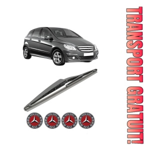 Stergator lamela spate MERCEDES-BENZ B-CLASS Sports Tourer (W245) din 2005 - 2011, pentru luneta auto, Bosch Twin, din cauciuc siliconat rezistent, 4 Stickere Auto MERCEDES-BENZ