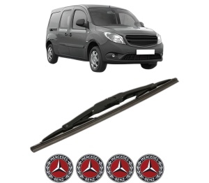 Stergator lamela spate MERCEDES-BENZ CITAN Mixto (Double Cabin) (W415) din 2012 - 2021, pentru luneta auto, Bosch Twin, din cauciuc siliconat rezistent, 4 Stickere Auto MERCEDES-BENZ v31176