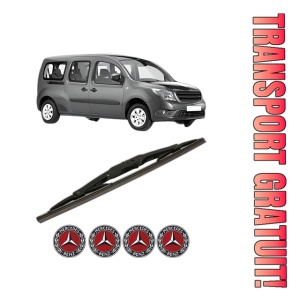 Stergator lamela spate MERCEDES-BENZ CITAN MPV (W415) din 2012 - 2021, pentru luneta auto, Bosch Twin, din cauciuc siliconat rezistent, 4 Stickere Auto MERCEDES-BENZ