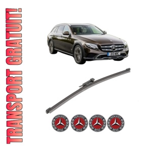 Stergator lamela spate MERCEDES-BENZ E-CLASS All-Terrain (S213) din 2017 - 2023, pentru luneta auto, Valeo Silencio Xtrm, din cauciuc siliconat rezistent, 4 Stickere Auto MERCEDES-BENZ