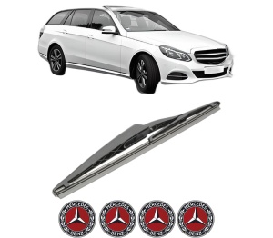 Stergator lamela spate MERCEDES-BENZ E-CLASS T-Model (S212) din 2009 - 2016, pentru luneta auto, Bosch Twin, din cauciuc siliconat rezistent, 4 Stickere Auto MERCEDES-BENZ v28708