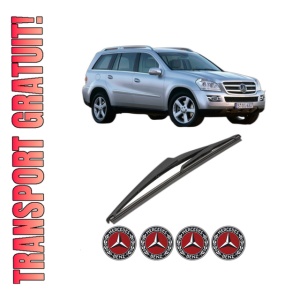 Stergator lamela spate MERCEDES-BENZ GL-CLASS (X164) din 2006 - 2012, pentru luneta auto, Valeo Silencio, din cauciuc siliconat rezistent, 4 Stickere Auto MERCEDES-BENZ