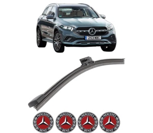 Stergator lamela spate MERCEDES-BENZ GLC (X254) din 2022, pentru luneta auto, Bosch Aerotwin, din cauciuc siliconat rezistent, 4 Stickere Auto MERCEDES-BENZ v25246