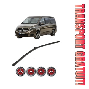 Stergator lamela spate MERCEDES-BENZ MARCO POLO Camper (W447) din 2015 - 2020, pentru luneta auto, Bosch Aerotwin, din cauciuc siliconat rezistent, 4 Stickere Auto MERCEDES-BENZ