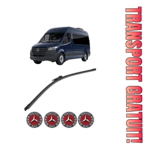 Stergator lamela spate MERCEDES-BENZ SPRINTER 3,5-t Van (B907, B910) din 2018 - 2025, pentru luneta auto, Bosch Aerotwin, din cauciuc siliconat rezistent, 4 Stickere Auto MERCEDES-BENZ