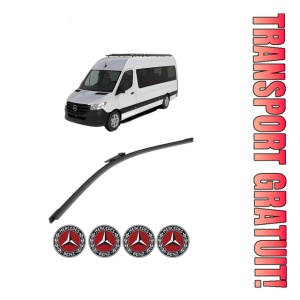 Stergator lamela spate MERCEDES-BENZ SPRINTER 5-t Bus (B906) din 2009 - 2018, pentru luneta auto, Bosch Aerotwin, din cauciuc siliconat rezistent, 4 Stickere Auto MERCEDES-BENZ