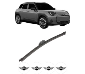 Stergator lamela spate MINI MINI ACEMAN (J05) din 2024, pentru luneta auto, Valeo Silencio, din cauciuc siliconat rezistent, 4 Stickere Auto MINI v17266