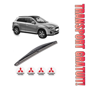 Stergator lamela spate MITSUBISHI ASX (GA_W_) din 2010, pentru luneta auto, Bosch Twin, din cauciuc siliconat rezistent, 4 Stickere Auto MITSUBISHI