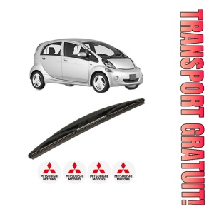 Stergator lamela spate MITSUBISHI i (HA_) din 2009 - 2020, pentru luneta auto, Bosch Twin, din cauciuc siliconat rezistent, 4 Stickere Auto MITSUBISHI