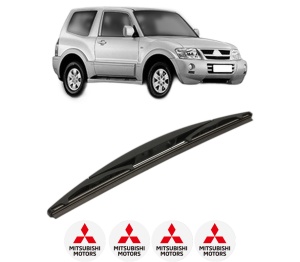 Stergator lamela spate MITSUBISHI PAJERO CLASSIC (V2_W, V6_W, V7_W) din 2001, pentru luneta auto, Bosch Twin, din cauciuc siliconat rezistent, 4 Stickere Auto MITSUBISHI v25546