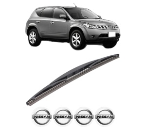 Stergator lamela spate NISSAN MURANO I (Z50) din 2003 - 2008, pentru luneta auto, Bosch Twin, din cauciuc siliconat rezistent, 4 Stickere Auto NISSAN v24636
