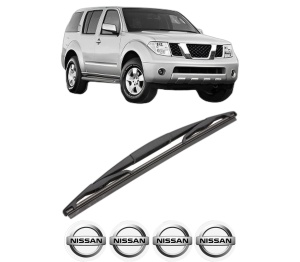 Stergator lamela spate NISSAN PATHFINDER III (R51) din 2005 - 2010, pentru luneta auto, Valeo Silencio, din cauciuc siliconat rezistent, 4 Stickere Auto NISSAN v18766