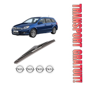 Stergator lamela spate OPEL ASTRA H CLASSIC Estate (A04) din 2006 - 2014, pentru luneta auto, Bosch Twin, din cauciuc siliconat rezistent, 4 Stickere Auto OPEL - Img 1