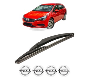 Stergator lamela spate OPEL ASTRA K (B16) din 2015 - 2022, pentru luneta auto, Bosch Twin, din cauciuc siliconat rezistent, 4 Stickere Auto OPEL v22823