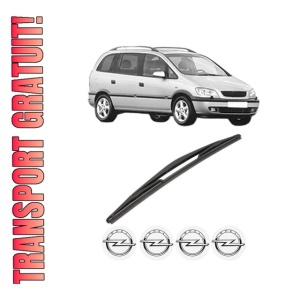 Stergator lamela spate OPEL ZAFIRA A MPV (T98) din 1999 - 2005, pentru luneta auto, Valeo Silencio, din cauciuc siliconat rezistent, 4 Stickere Auto OPEL