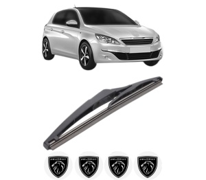 Stergator lamela spate PEUGEOT 308 Hatchback Van (LB_) din 2015 - 2021, pentru luneta auto, Bosch Twin, din cauciuc siliconat rezistent, 4 Stickere Auto PEUGEOT v33036