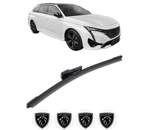 Stergator lamela spate PEUGEOT 308 SW III (FC_, FJ_, FR_, F4_, FN_) din 2021, pentru luneta auto, Bosch Aerotwin, din cauciuc siliconat rezistent, 4 Stickere Auto PEUGEOT v25066